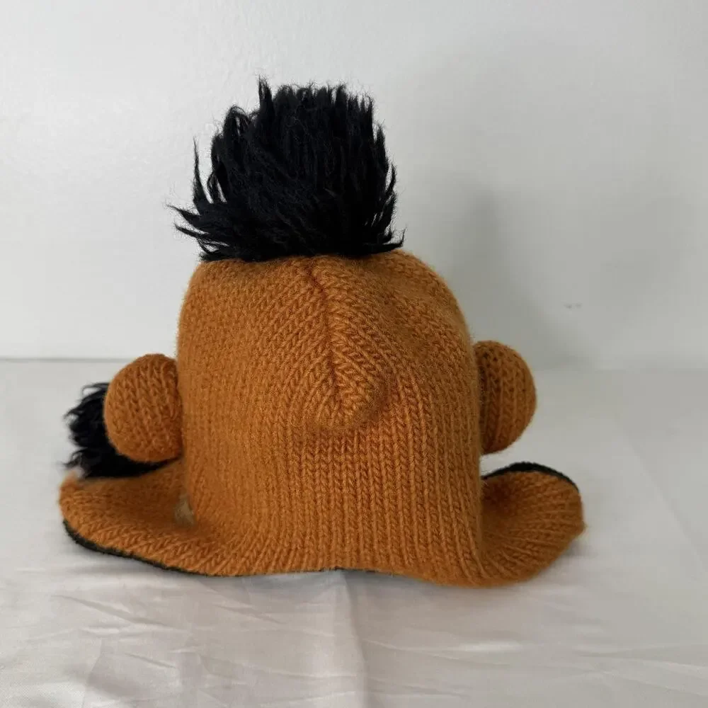 Delux Hat Knitwits Ernie Adult Knit Beanie Wool Sesame Street Winter Ear Flap